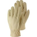 Rindsnappaleder Handschuhe beige Größe 9