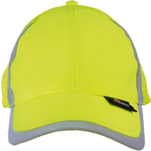 Warnschutz Kappe 100 % Polyester gelb
