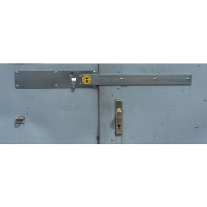 Garagenriegel Sicherheitsriegel 120mm inkl. ABUS-Zylinderschloss